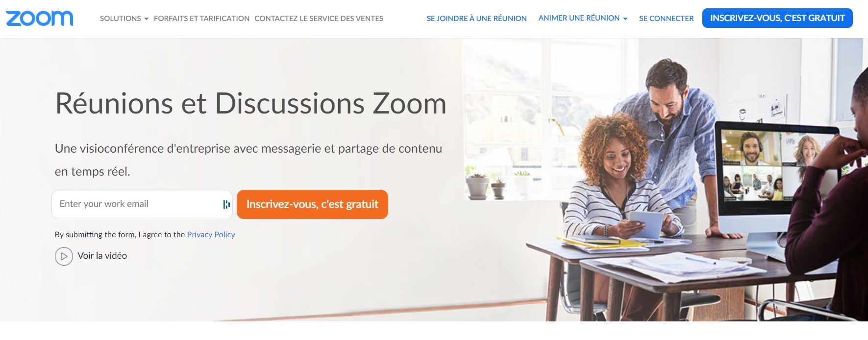 zoom application télétravail