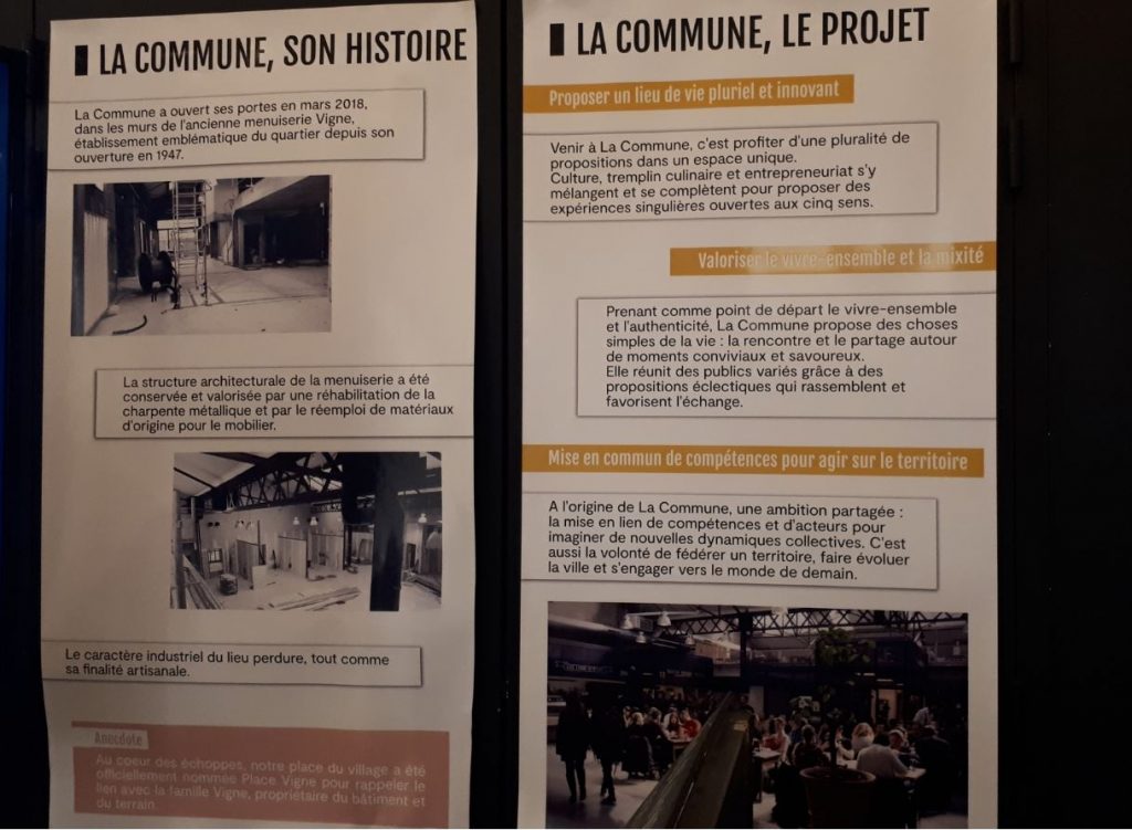 L'histoire du projet de la commune lieu de restauration à lyon