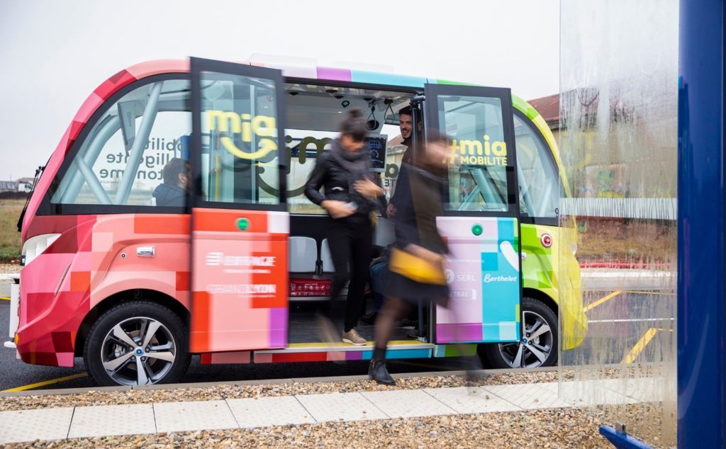 Navya - Navette autonome à Meyzieu