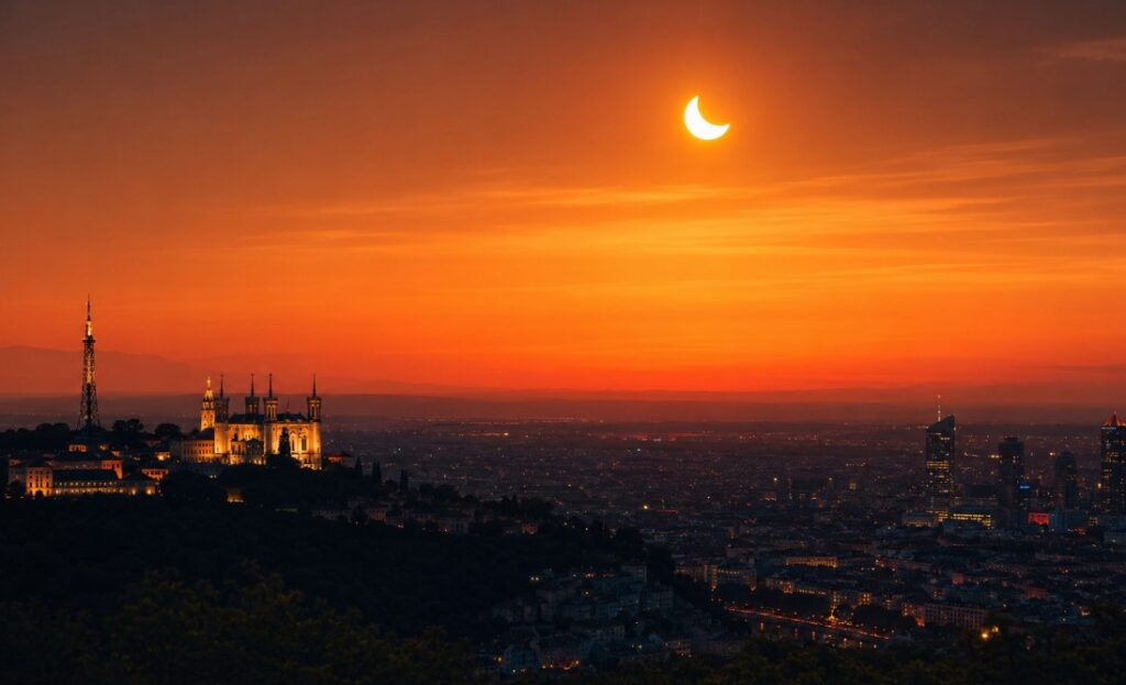 eclipse partielle lyon 12 aout 2026
